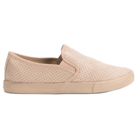 Suede Slip On Sneakers brown