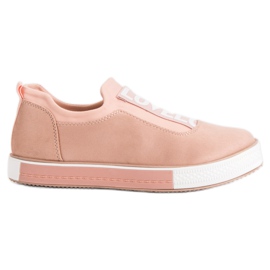 Ideal Shoes Lovelo Slip-On Sneakers pink Ideal Shoes Lovelo Slip-On Sneakers pink