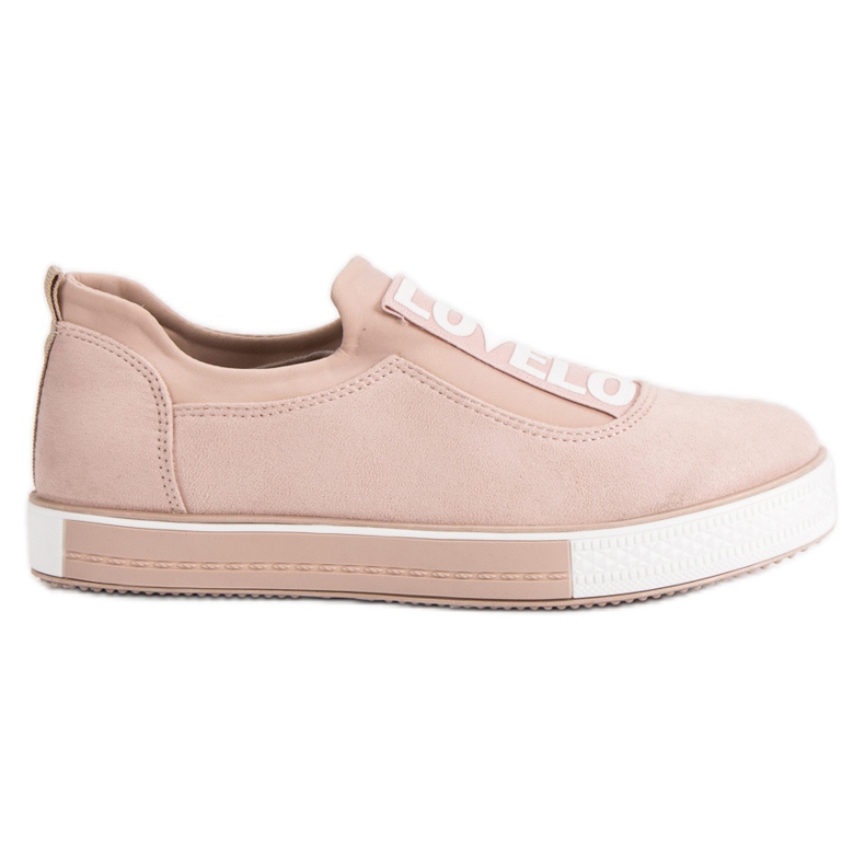 Ideal Shoes Lovelo Slip-On Sneakers brown