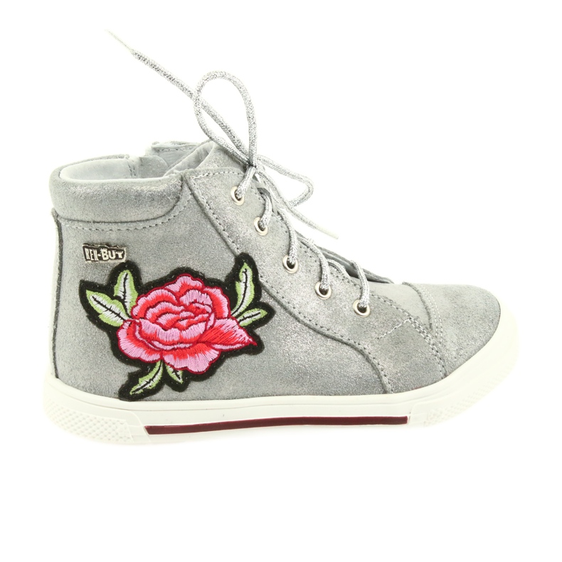 Boots and shoes for girls silver Ren But 3237 grey