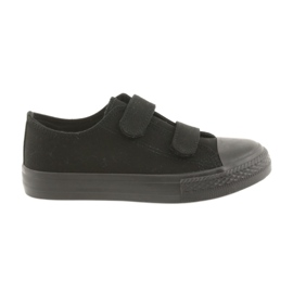 Atletico Black Velcro sneakers TDZ-7-V