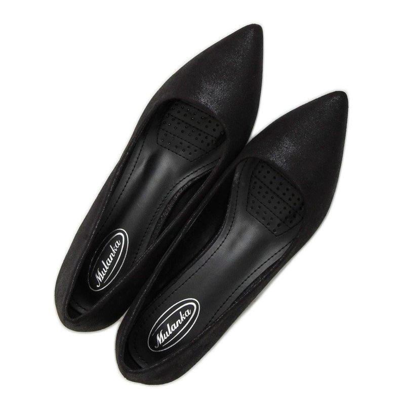 Pumps on a low heel black B-36 Black