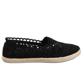 Black lace espadrilles JX1020 Black Black lace espadrilles JX1020 Black