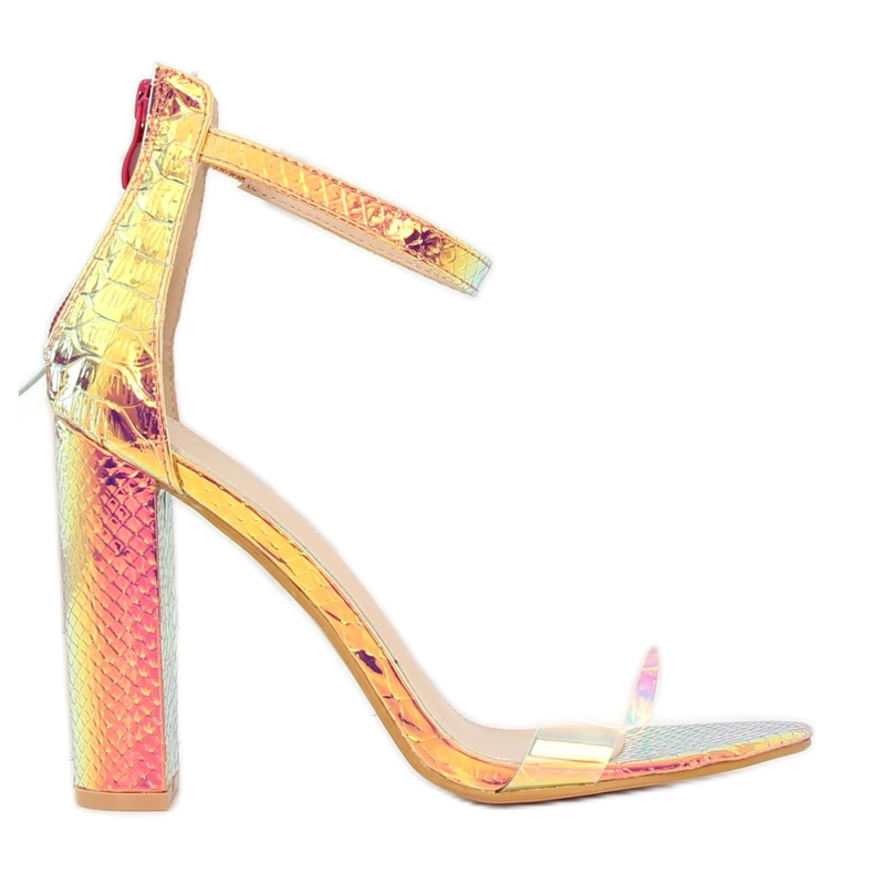 Sandals petrol gold color BD344 Gold golden