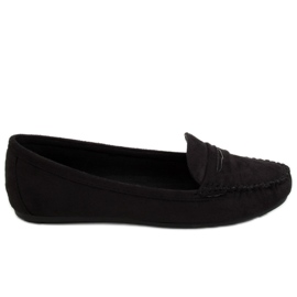 Black Women's black loafers C18037 Black