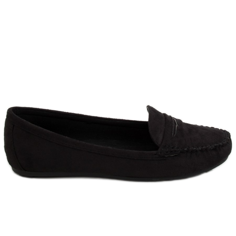 Black Women's black loafers C18037 Black