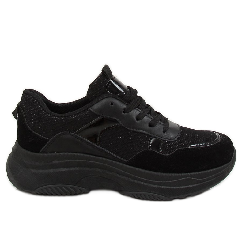 Black sports shoes B318-18 Black