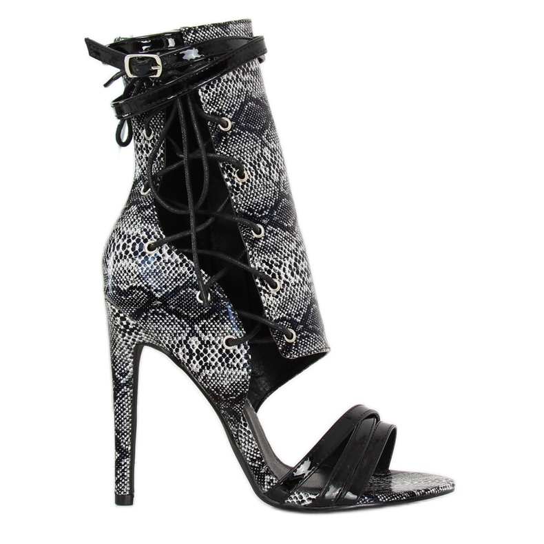 Black Snake leather boots JR-041 Black