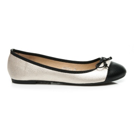 Bestelle Two-color ballerinas yellow