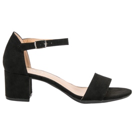 Filippo Black High Heeled Sandals