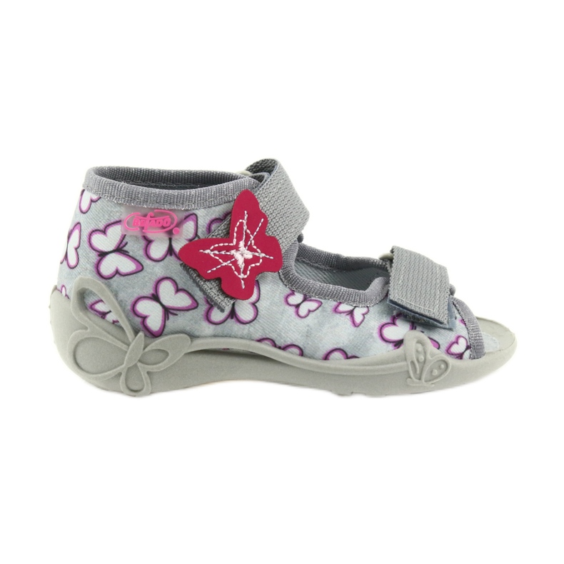 Befado sandals children's shoes 242P090 violet grey pink