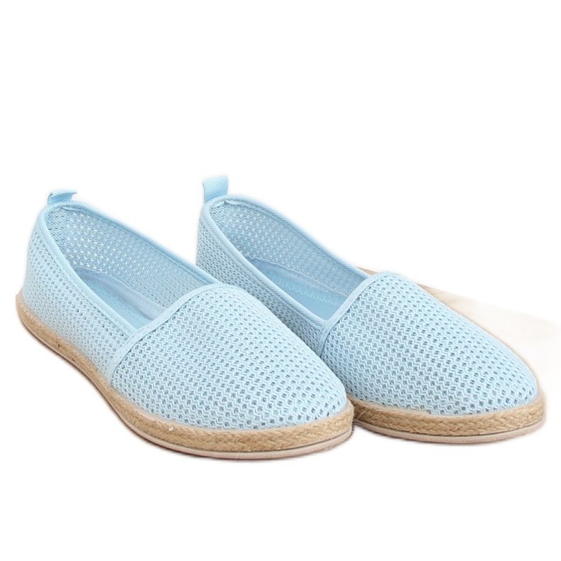 Blue mesh espadrilles JX1029 L.BLUE