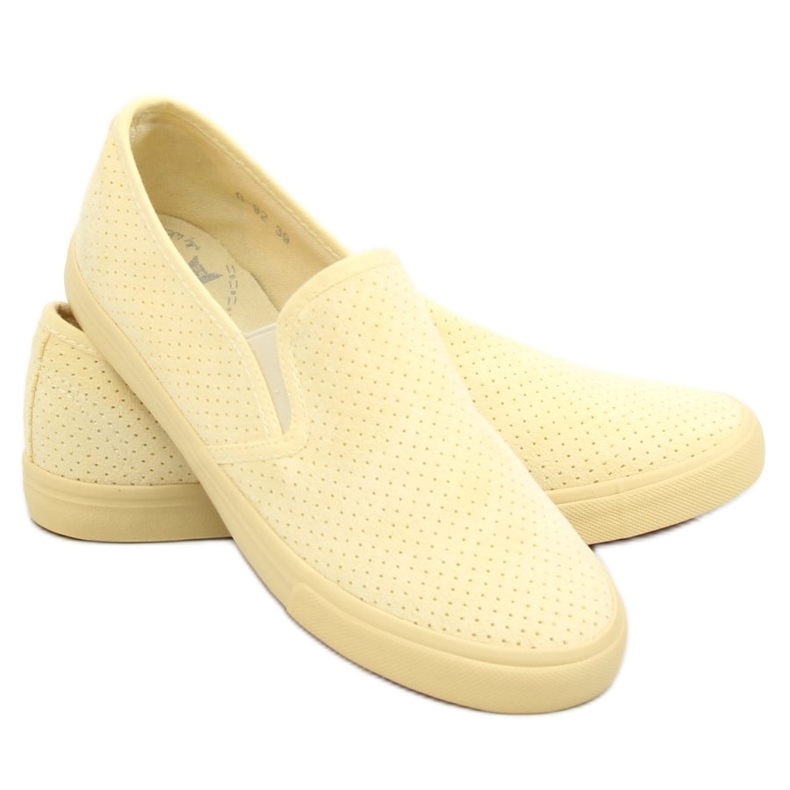Yellow slip-on sneakers G-92 Yellow