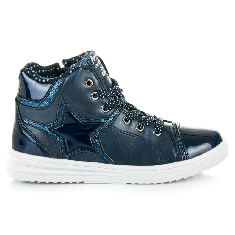 American Club Sneakers With Christmas blue