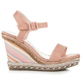 Seastar Summer Wedge Shoes pink