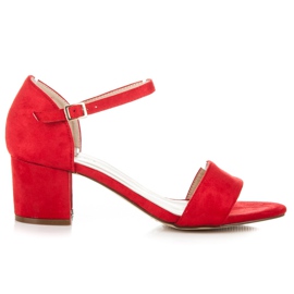 Poti Pati Buckle Sandals red