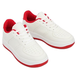 LV75P Red white and red sports shoes