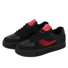 Black LA51P Black creepersy sneakers