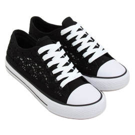 Black lace sneakers NB282P Black Black lace sneakers NB282P Black