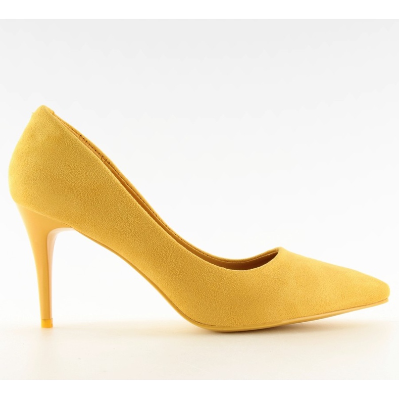Suede yellow heels LEI-90 Yellow II-GAT