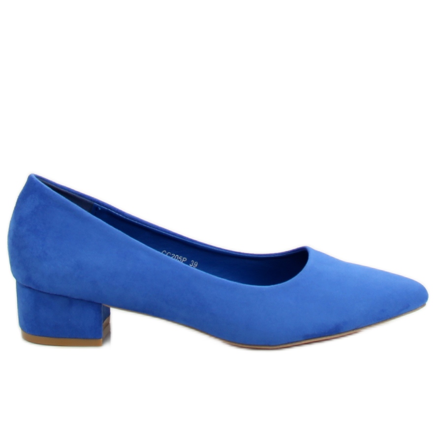 Cobalt blue shoes low 2025 heel