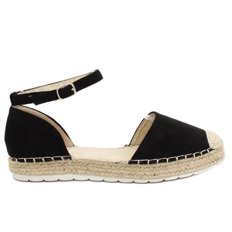 Black women's espadrilles JH85 Black