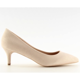 Pumps on low heel beige 66-69 Beige II-GAT