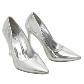 Silver metallic pins LE05P Silver grey Silver metallic pins LE05P Silver grey