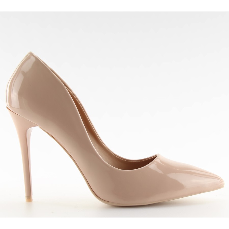 Women's patent-heeled shoes LL-89P Beige II-GAT