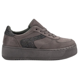 Suede Sports Shoes grey