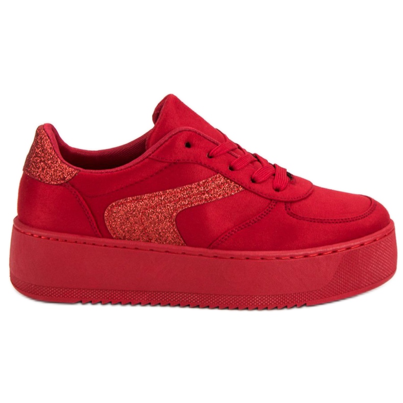Suede Sports Shoes red