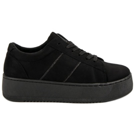 Suede Sports Shoes black