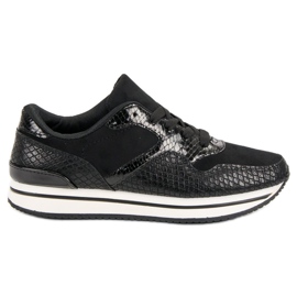 Sport Shoes With Pattern black Sport Shoes With Pattern black
