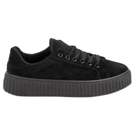 Seastar Black Suede Creepers