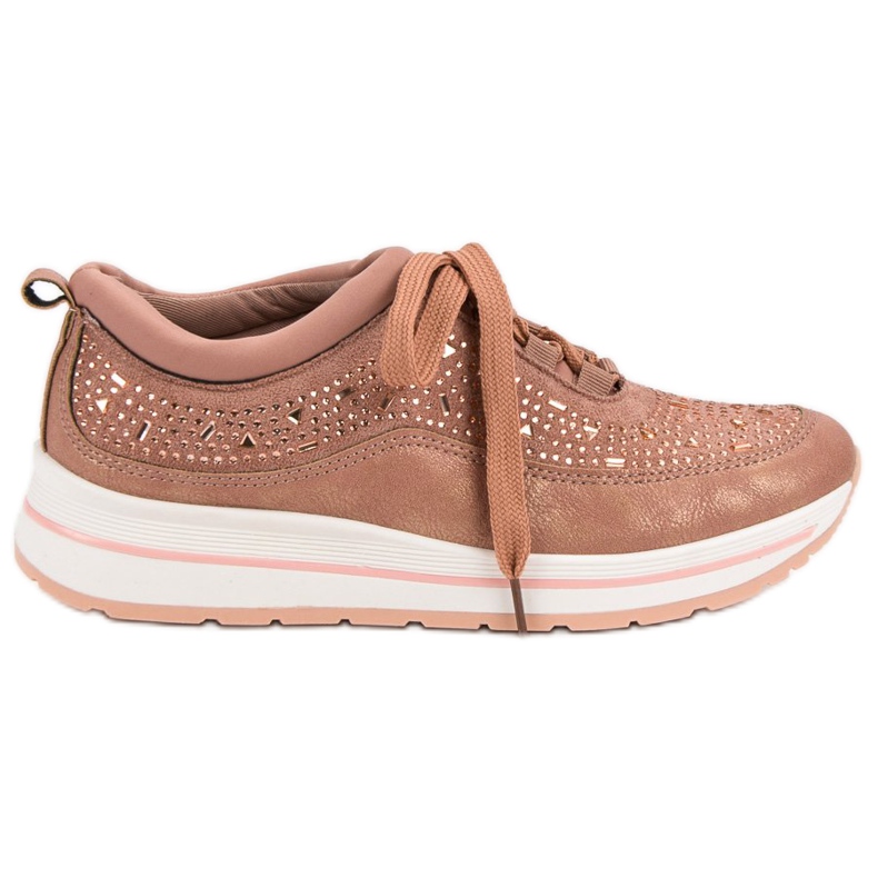 Sports shoes with crystals pink Sports shoes with crystals pink