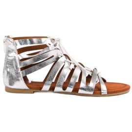 Evento Silver Tied Sandals grey