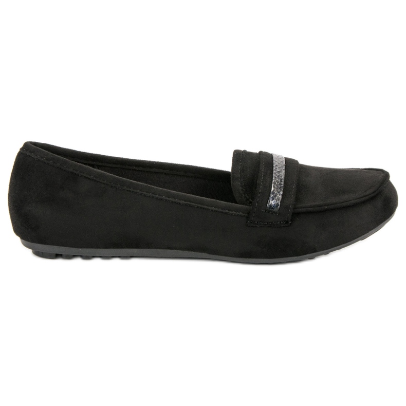 Casual Suede Loafers black