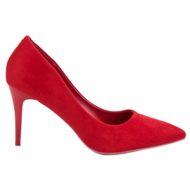 Bestelle Red Suede Heels Bestelle Red Suede Heels