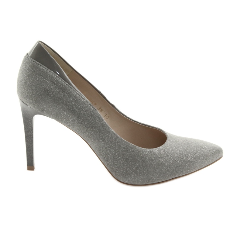 Pumps on a high heel shoes for women ANIS gray grey
