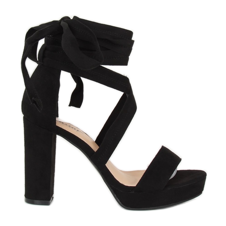 Black sandals on the platform NC805 Black