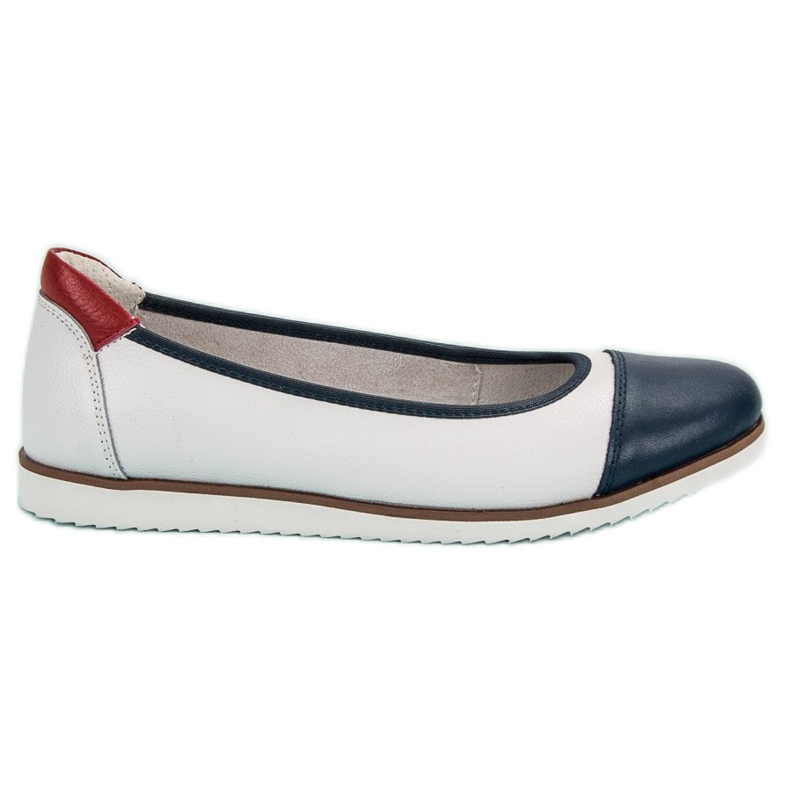 Filippo Comfortable Leather Ballerinas white Filippo Comfortable Leather Ballerinas white