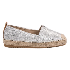Small Swan Shiny Espadrilles grey Small Swan Shiny Espadrilles grey