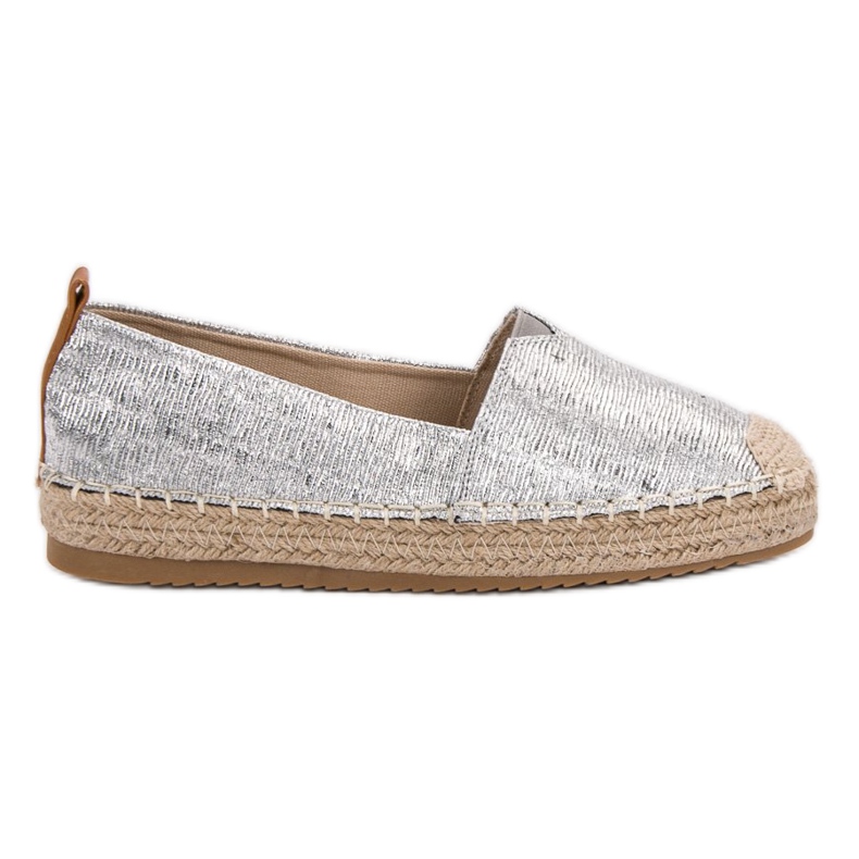 Small Swan Shiny Espadrilles grey