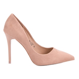 Seastar Dirty Pink Suede Heels Seastar Dirty Pink Suede Heels