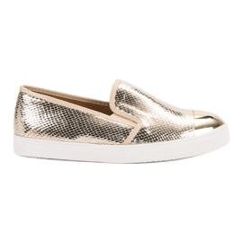 Queen Bee Golden Slip On Sneakers