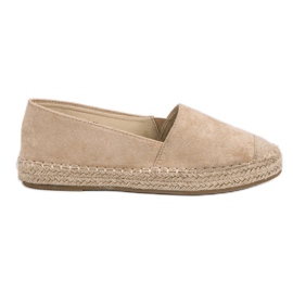 Small Swan Suede Espadrilles brown