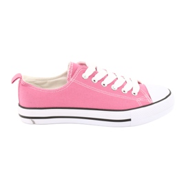 Pink American Club women's shoes tied sneakers Pink American Club women's shoes tied sneakers