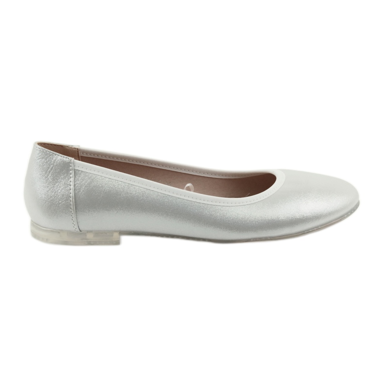 Sergio Leone Silver women's ballerinas BL607