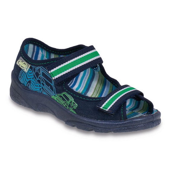 Befado children's shoes 969X073 green navy blue Befado children's shoes 969X073 green navy blue
