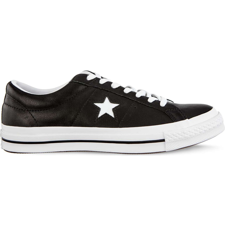 Converse One Star Ox C163385 Black White White